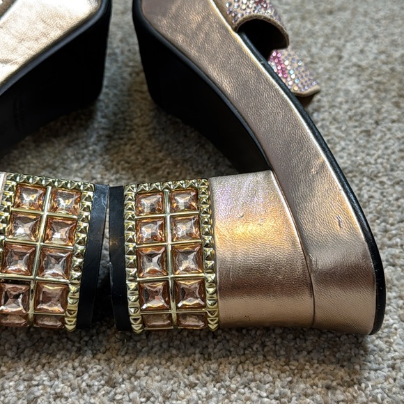 Giuseppe Zanotti | Rhinestone Musical Music Note Clog Heel Pumps Size EU 39 - Picture 6 of 12